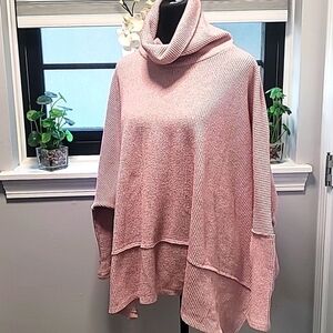 OVERSIZED CHERISH SWEATER M pink see pics to see flaw